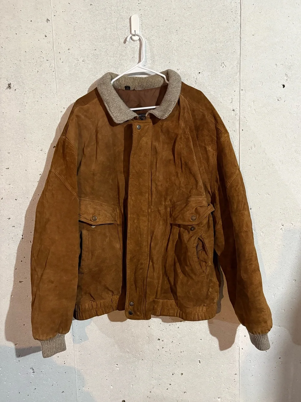 Members Only Suede Multi Pocket Lined Jacket | Size: XXT